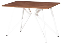 Обеденный стол Millwood Женева Л18 120x70 (дуб табачный Craft/металл белый) - 