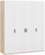Шкаф ТриЯ Рико ТД-340.07.441 комбинированный (яблоня белуно/белый глянец) - 