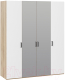 Шкаф ТриЯ Рико ТД-340.07.443 комбинированный (яблоня белуно/белый глянец) - 
