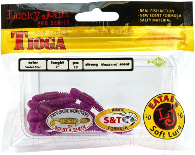 Мягкая приманка Lucky John Pro Series Tioga / 140102-S26 (10шт)