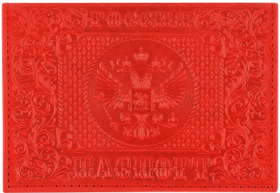 Обложка на паспорт OfficeSpace Россия / 339840 (красный)