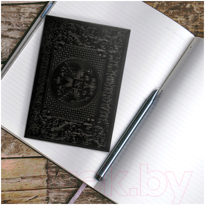 Обложка на паспорт OfficeSpace Россия / 339841 (черный)