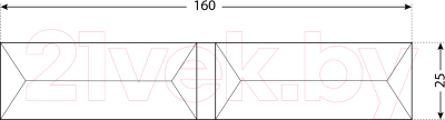 Петля точечная Аллюр Каплевидная с подшипником 25x160