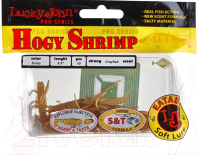Мягкая приманка Lucky John Pro Series Hogy Shrimp / 140163-S18 (10шт)