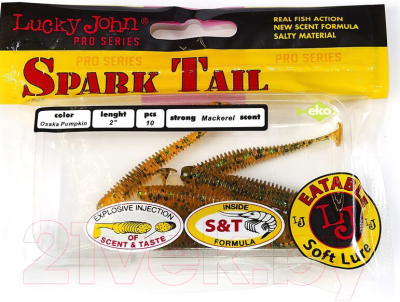 Мягкая приманка Lucky John Pro Series Spark Tail / 140166-PA19 (10шт)