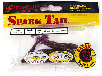 Мягкая приманка Lucky John Pro Series Spark Tail / 140166-S13 (10шт)