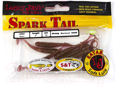 Мягкая приманка Lucky John Pro Series Spark Tail / 140166-S14 (10шт)