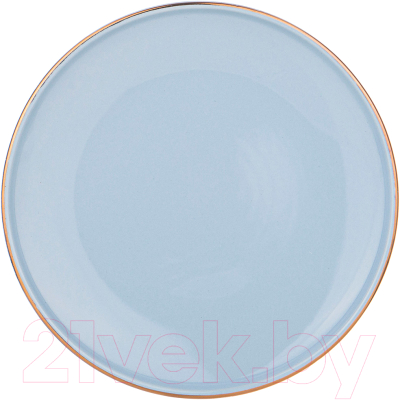 Тарелка столовая обеденная Bronco Solo / 577-160 (бледно-голубой)