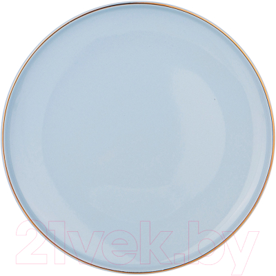 Тарелка столовая обеденная Bronco Solo / 577-159 (бледно-голубой)