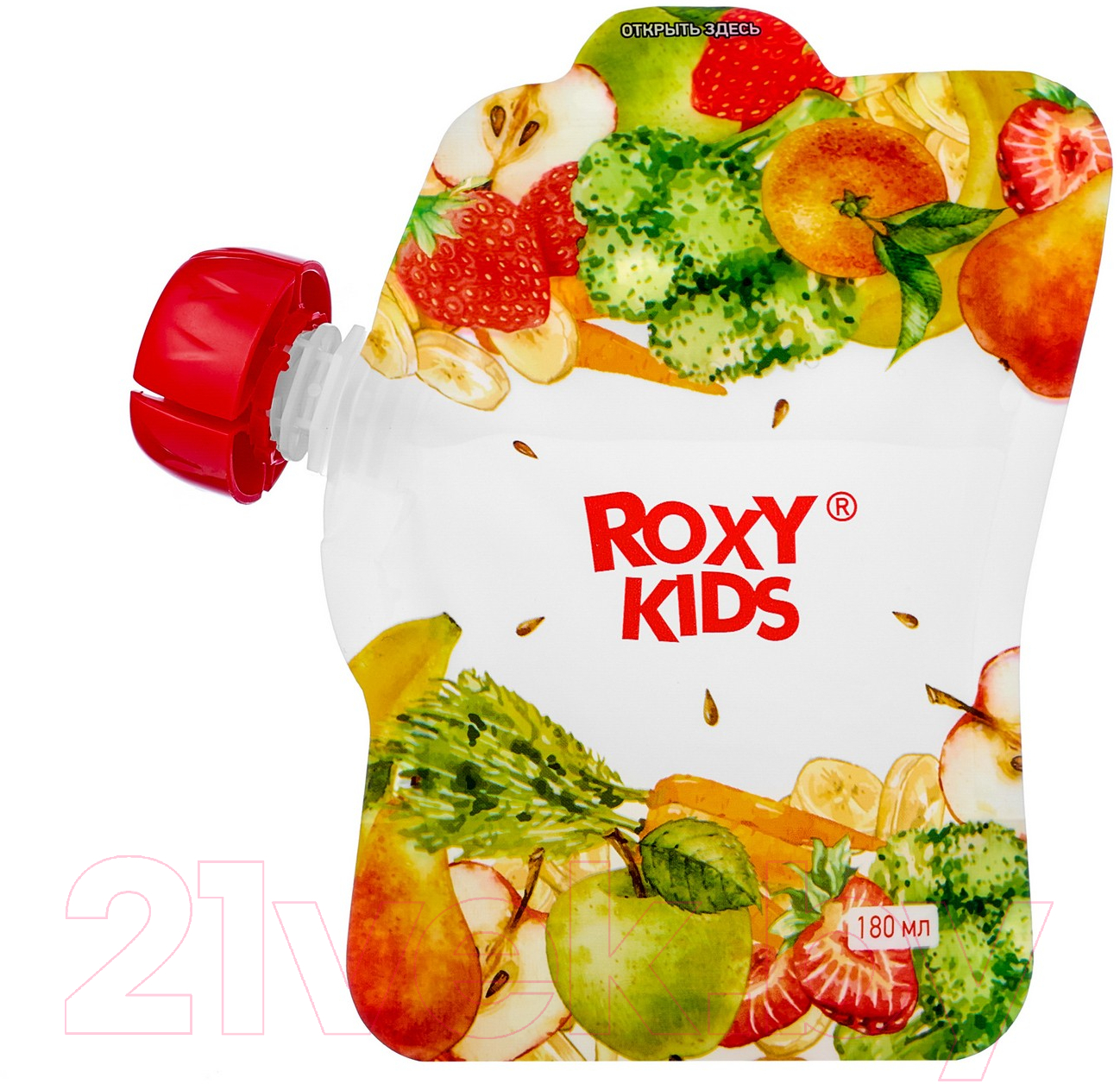 Набор пакетов для детского питания ROXY-KIDS Для хранения фруктового пюре / RPCK-002 (5шт) — фото 2