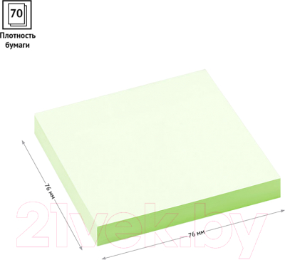 Блок для записей OfficeSpace 299717 (зеленый)