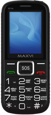 Мобильный телефон Maxvi B 21ds (черный)