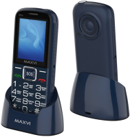 Мобильный телефон Maxvi B 21ds (синий) - 