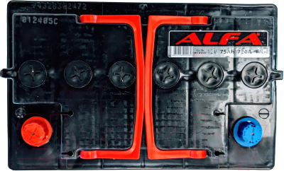 Автомобильный аккумулятор ALFA battery Hybrid L 720A (75 А/ч)