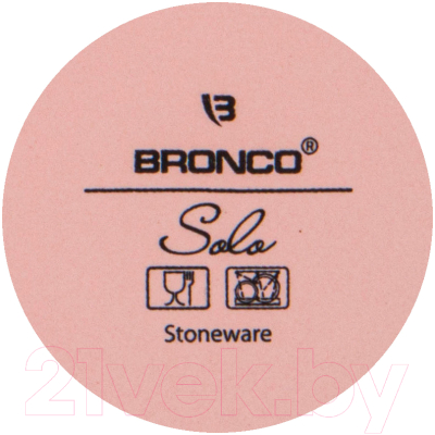 Тарелка столовая обеденная Bronco Solo / 577-149 (пудровый)