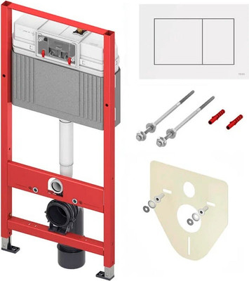 Инсталляция для унитаза TECE Kit 9400413 (с кнопкой, белый) - 