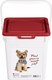 Емкость для хранения корма Lucky Pet Собаки / 434212821 (8л, бордовый) - 