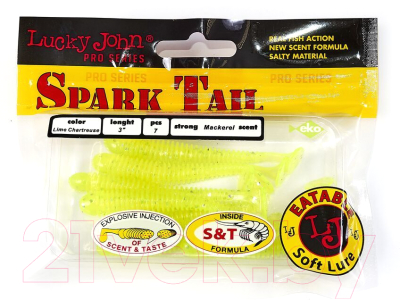Мягкая приманка Lucky John Pro Series Spark Tail / 140167-071 (7шт)