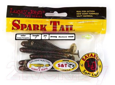 Мягкая приманка Lucky John Pro Series Spark Tail / 140167-PA03 (7шт)