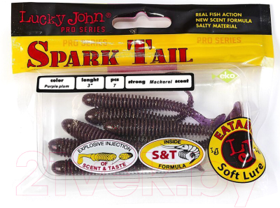 Мягкая приманка Lucky John Pro Series Spark Tail / 140167-S13 (7шт)