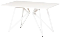 Обеденный стол Millwood Женева Л18 160x80 (белый/металл белый) - 