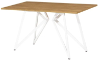 Обеденный стол Millwood Женева Л18 160x80 (дуб золотой Craft/металл белый) - 