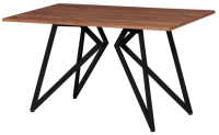Обеденный стол Millwood Женева Л18 160x80 (дуб табачный Craft/металл черный) - 