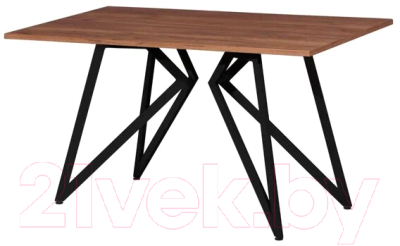 Обеденный стол Millwood Женева Л18 160x80 (дуб табачный Craft/металл черный)