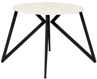 Обеденный стол Millwood Женева Л18 D90 (дуб белый Craft/металл черный) - 