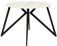 Обеденный стол Millwood Женева Л18 D100 (дуб белый Craft/металл черный) - 