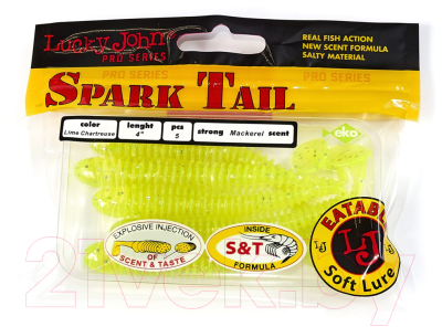 Мягкая приманка Lucky John Pro Series Spark Tail / 140168-071 (5шт)