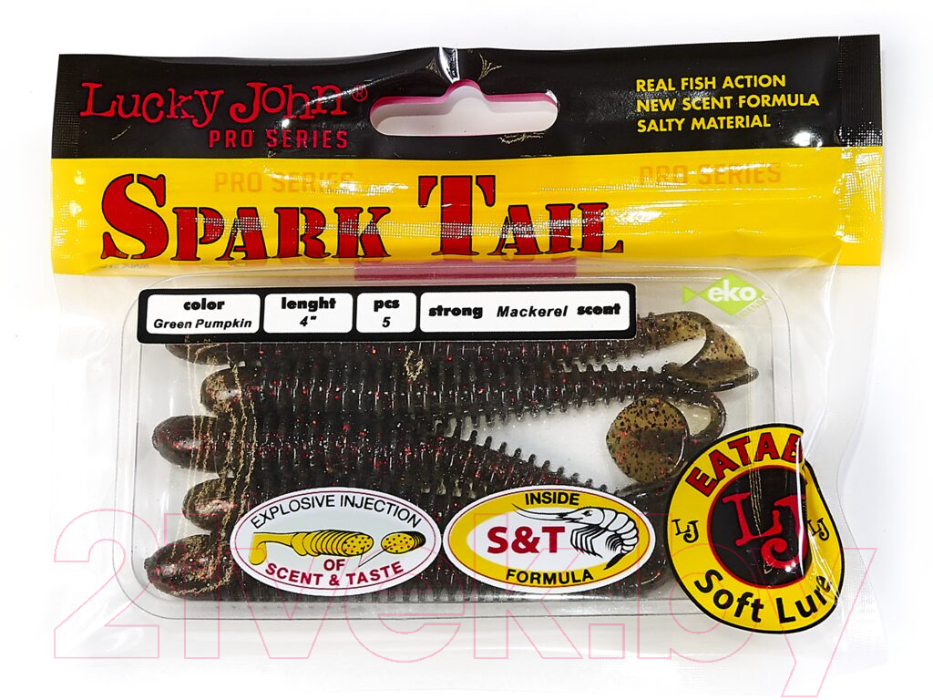 Мягкая приманка Lucky John Pro Series Spark Tail / 140168-PA03 (5шт) — фото 3