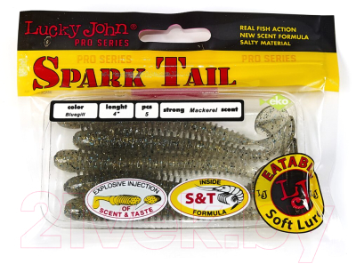 Мягкая приманка Lucky John Pro Series Spark Tail / 140168-S08 (5шт)