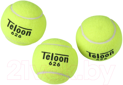 Набор теннисных мячей Teloon Супер 626Т Р3 (3шт, желтый)