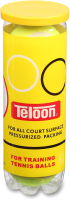 Набор теннисных мячей Teloon Стандарт 801Т Р3 (3шт, желтый) - 