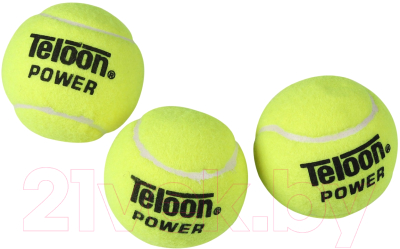 Набор теннисных мячей Teloon Класс В 616Т Р3 (3шт, желтый)