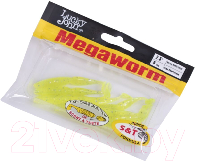Мягкая приманка Lucky John Pro Series Megaworm / 140190-071 (7шт)