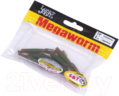 Мягкая приманка Lucky John Pro Series Megaworm / 140190-085 (7шт)