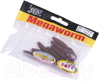 Мягкая приманка Lucky John Pro Series Megaworm / 140190-S13 (7шт)