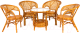 Комплект садовой мебели Tetchair Pelangi 02/15 4 кресла (мед) - 