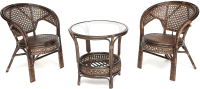 Комплект садовой мебели Tetchair Pelangi 2 кресла (грецкий орех) - 