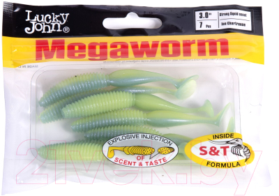 Мягкая приманка Lucky John Pro Series Megaworm / 140190-T57 (7шт)