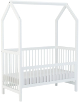 Стилизованная кровать детская Millwood SweetDreams Babybett 4 в 1 60x120 (сосна белая) - 