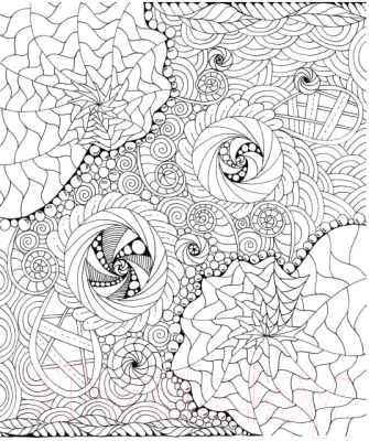 Изображение товара Раскраска-антистресс Попурри Дзен-дудлинг. Загадочные узоры