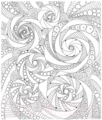 Изображение товара Раскраска-антистресс Попурри Дзен-дудлинг. Загадочные узоры