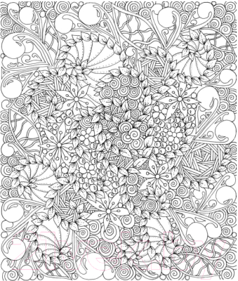 Изображение товара Раскраска-антистресс Попурри Дзен-дудлинг. Загадочные узоры