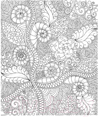 Изображение товара Раскраска-антистресс Попурри Дзен-дудлинг. Загадочные узоры