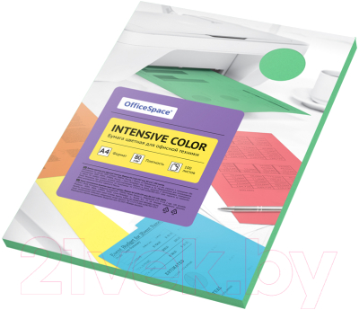 Бумага OfficeSpace Intensive Color A4 / IC_38228 (100л, зеленый)