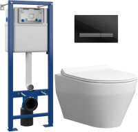 

Унитаз подвесной с инсталляцией Керамин, Бари R Нова СК + S-IN-MZ-VECTOR + P-BU-PIL/Blg/Gl