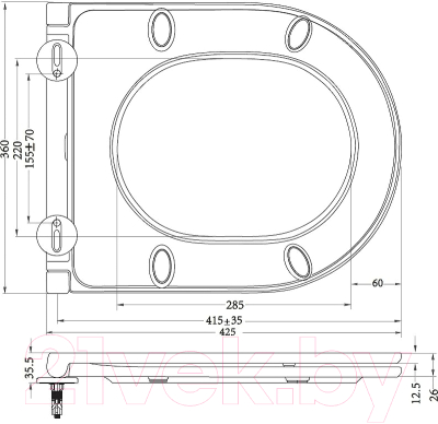 Сиденье для унитаза BelBagno BB8001SC